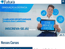 Tablet Screenshot of faculdadefutura.com.br